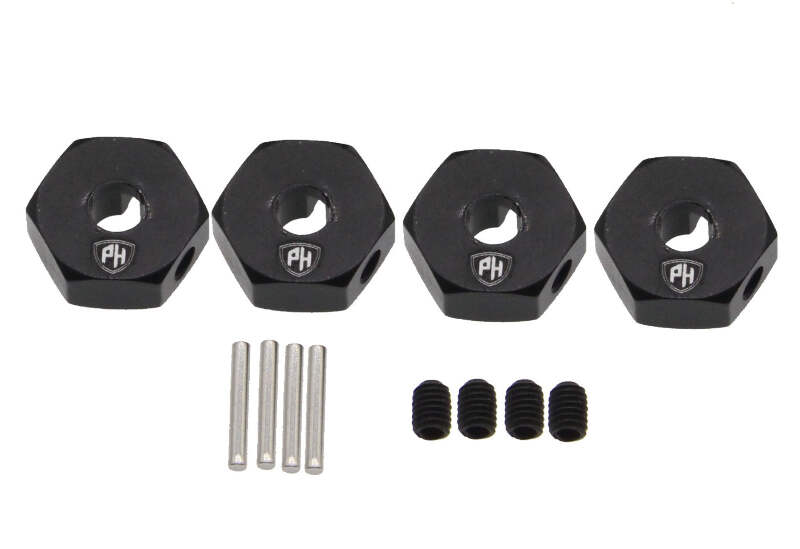 とと Powerhobby 12mm Wheel Hex (4) Black Losi Mini LMT | eBay