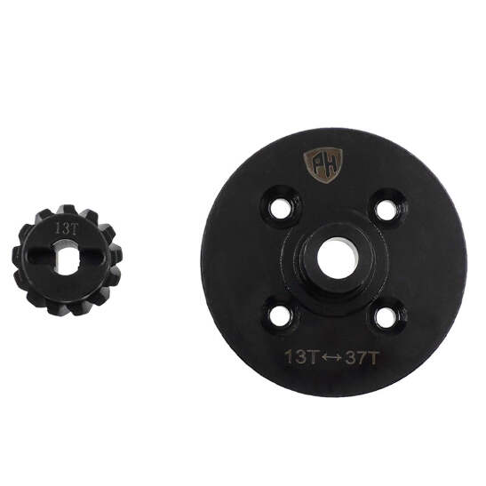 セット Powerhobby 37T / 13T Steel Helical Diff Ring / Pinion Rear