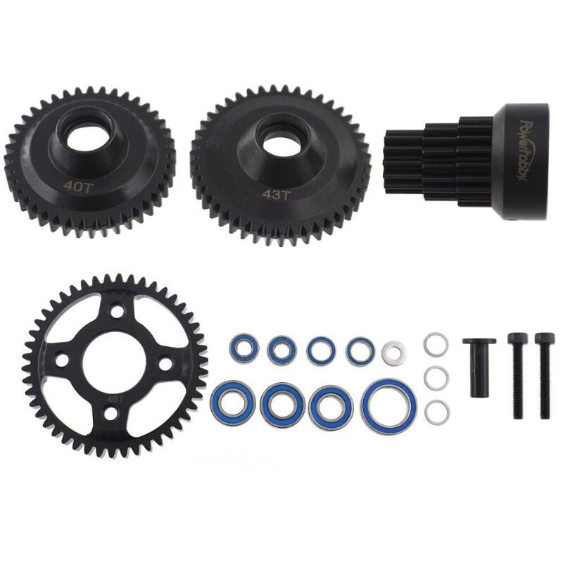 Powerhobby Steel 2 Speed 3 Speed Gear Set w Clutch bell Kyosho