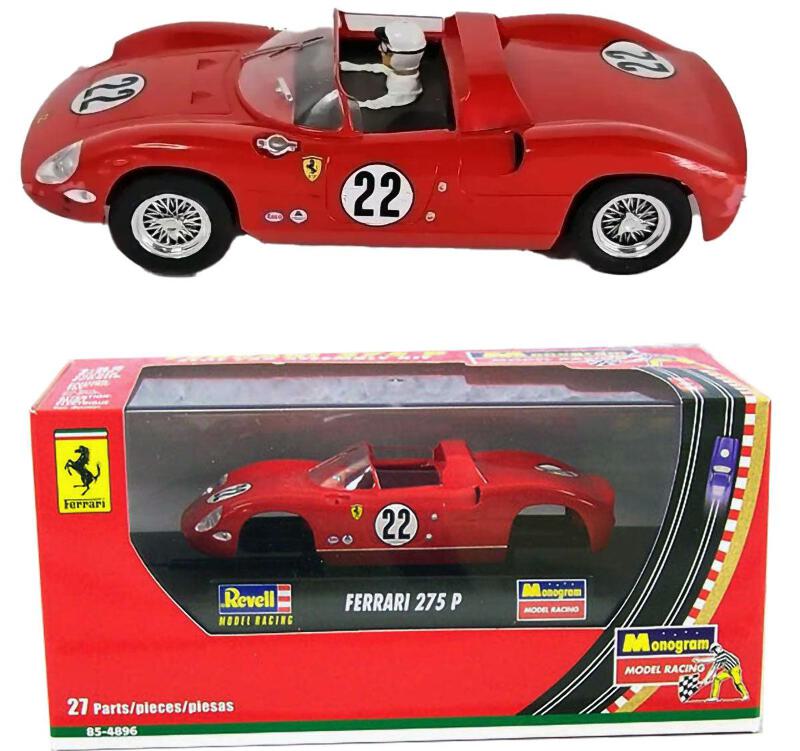 ［レア］60年代モノグラム　フェラーリ275Pスロットカー組み立てキット Revell Monogram Ferrari 275 P #22 1/32 Slot Car 275P for Slot.it