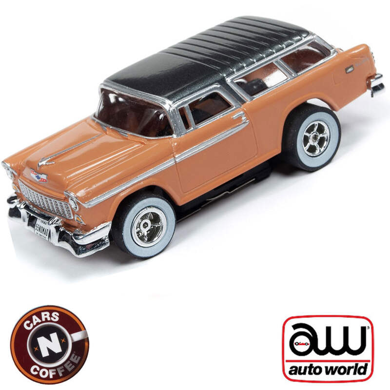 n Auto World 1955 Chevy Nomad Tan Xtraction R26 HO Slot Car