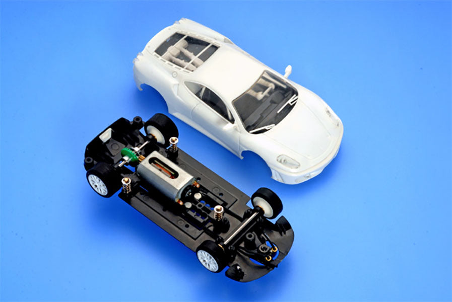 厳選スロットカー　Scalextric Ferrari F430GT :Used Scalextric 1/32 Slot Car Ferrari F430 Light Blue Minor Flaws