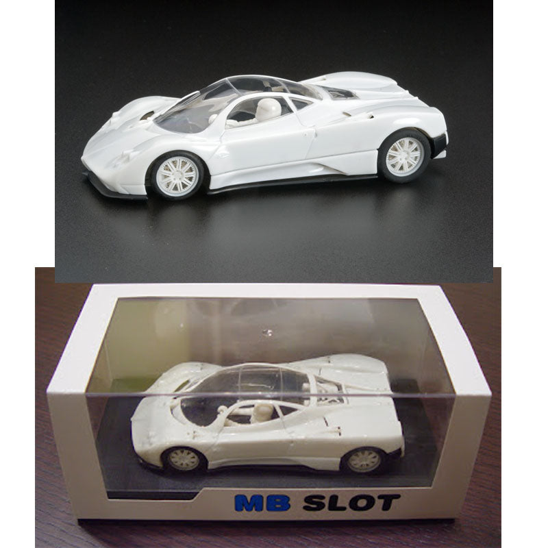 正規 MB Slot Car Slot 1/32 Kit Unpainted White F2005 Zonda Pagani ミニカー