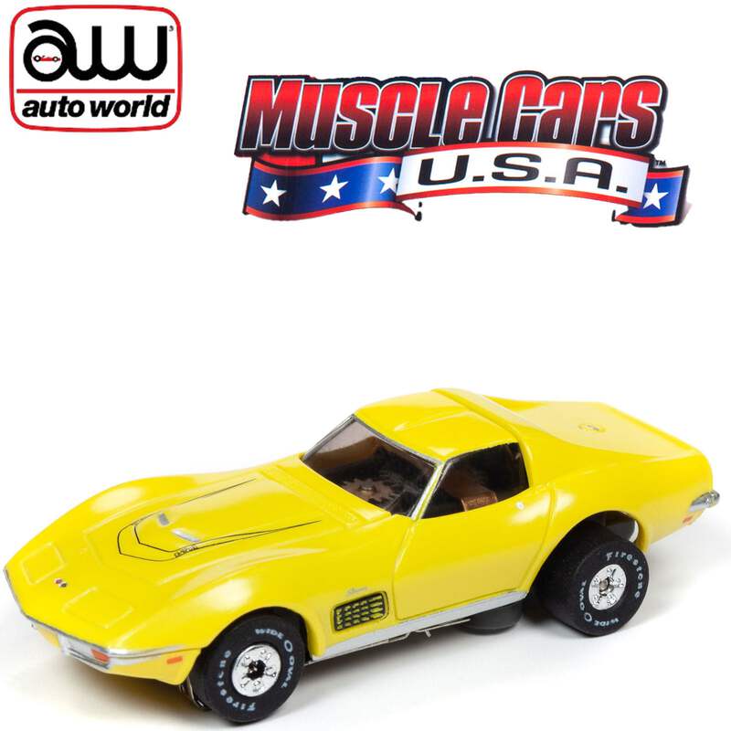 バイ・アンド・バイ Auto World Chevy Corvette LT1 Thunderjet HO Slot Car SC349