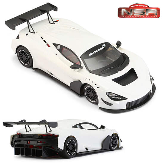 【NSRスロットカー】MCLAREN 720S NSR McLaren 720S GT3 Test Car White 1/32 Slot Car for