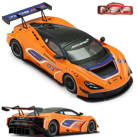 大人気新品 720S McLaren NSR GT3 0251AW Car Slot 1/32 Car Test Official ミニカー