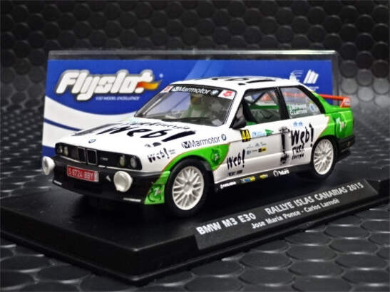 Fly 038305 BMW M3 E30 RALLY ISLAS CANARIAS 2015 1/32 Slot