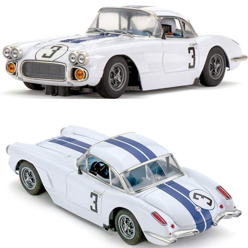 ＾＾ MRSLOTCAR Corvette C1 Team Cunningham 1960 Le Mans 1/32 Slot