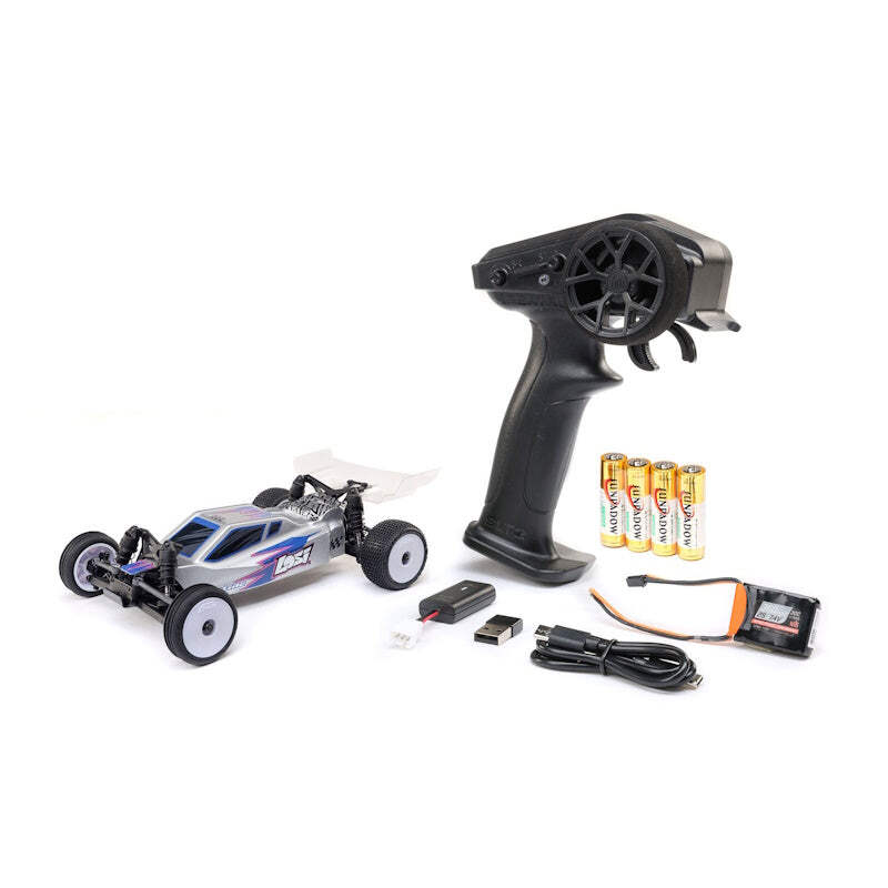 HPI ラジコン 1/10 Losi 1/24 Micro-B 2S 2WD RTR Race Buggy Silver w Battery +