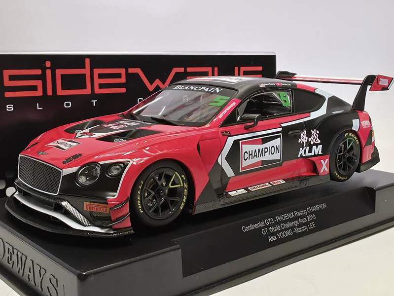 Sideways Bentley Continental GT3 GT World Challenge 2018 1/32 Slot