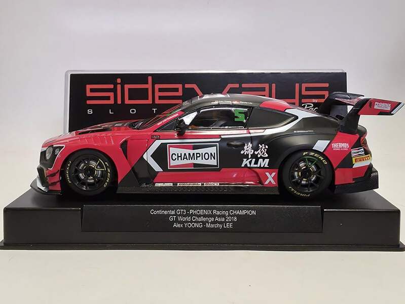 BENTLEY CONTINENTAL GT3 ミニカー Sideways Bentley Continental GT3 GT World Challenge 2018 1/32 Slot