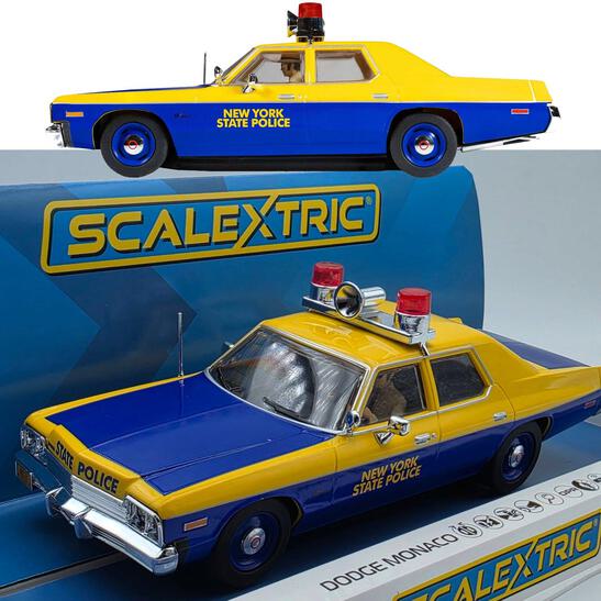 NEO　ダッジ　モナコ　ポリスカー　ニューヨーク Scalextric C4636 Dodge Monaco New York State Police 1/32 Slot Car