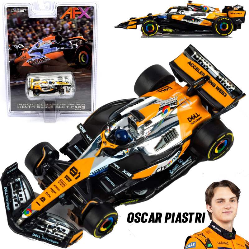 アプリコットF1 AFX 22158 MCLAREN F1 MCL38 OSCAR PIASTRI 2024 Austin HO Slot Car