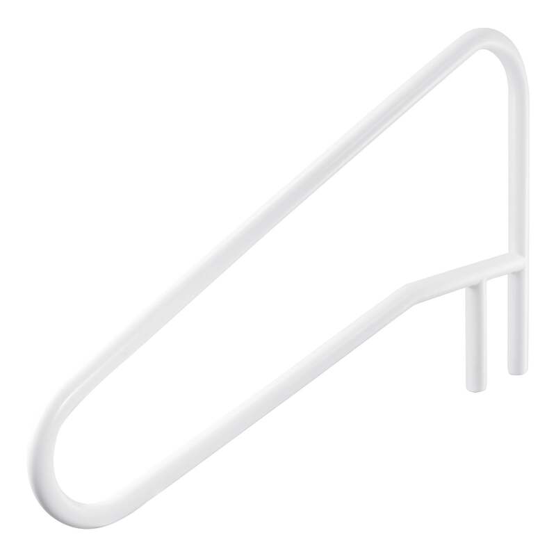 Pool Rail, 137.1 x 81.3 cm Pool Handrail, 100kg Load Capacity Heavy Duty Stainless Steel Swimming Handrail, Seamless Welding, Recessed or Base Mount, for Poolside, Water Parks, Spa Centers
