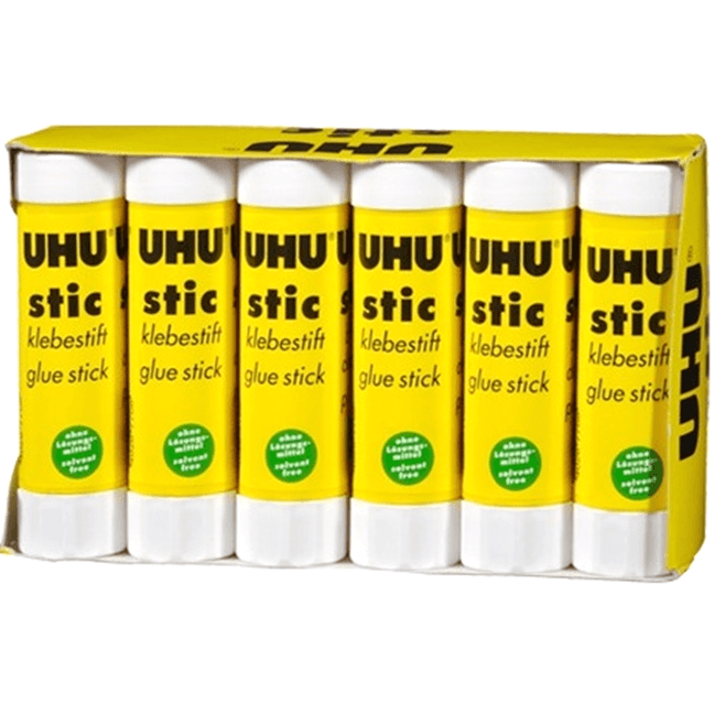 NEW 12x UHU Glue Stick 40G Large Stic Bulk Box Sticks School Art Craft