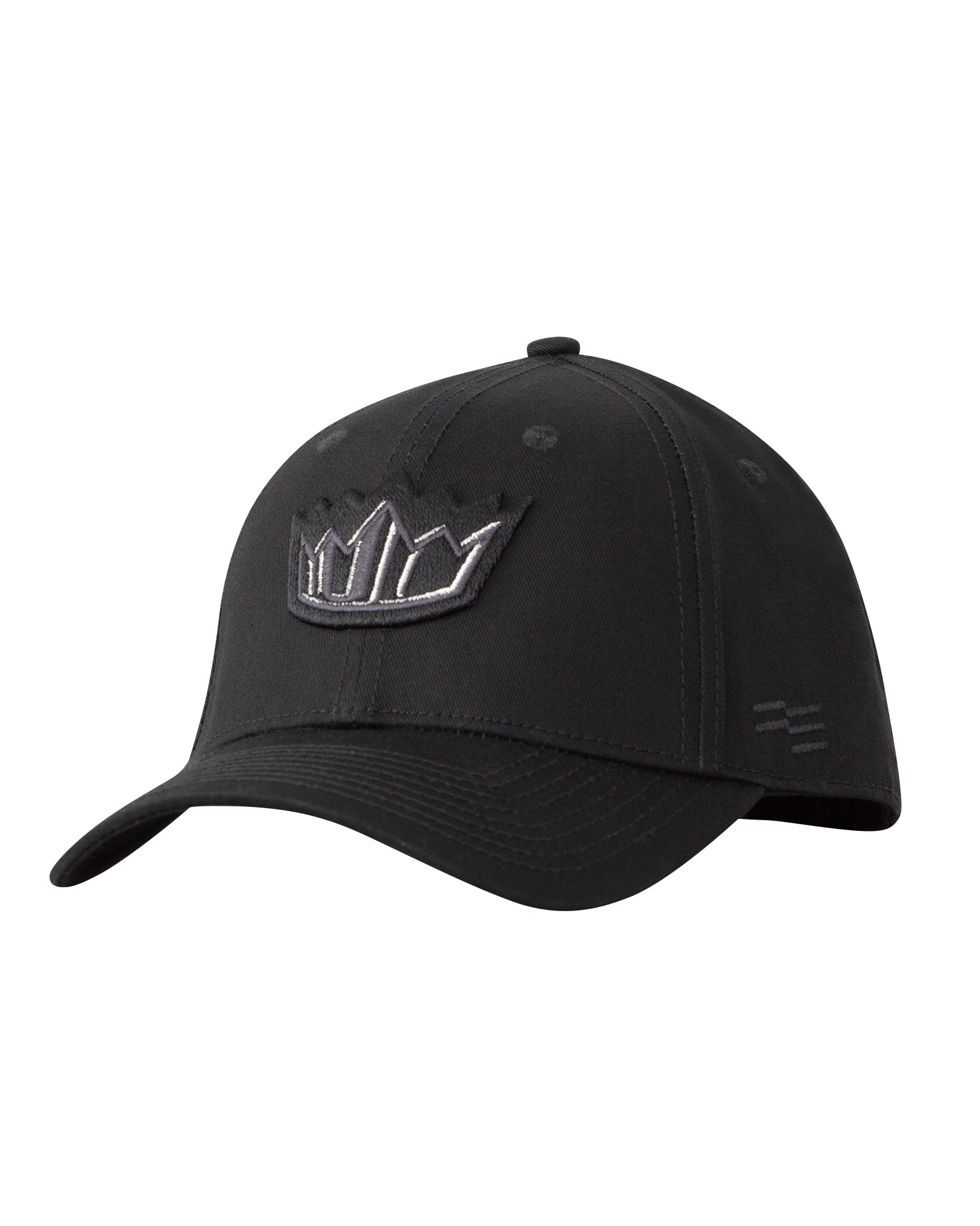 black curved peak cap