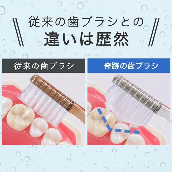 Kiseki no Haburashi Miracle Toothbrush Clear Black 3pcs Set – Made
