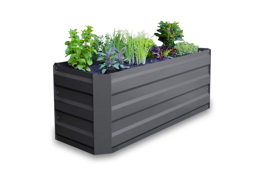 Greenlife Slimline Galvanised Metal Raised Garden Bed Planter
