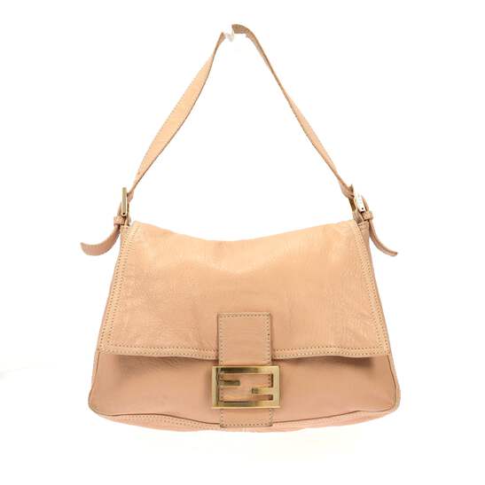 FENDI Mamma Baguette Shoulder Bag in Pink Leather eBay