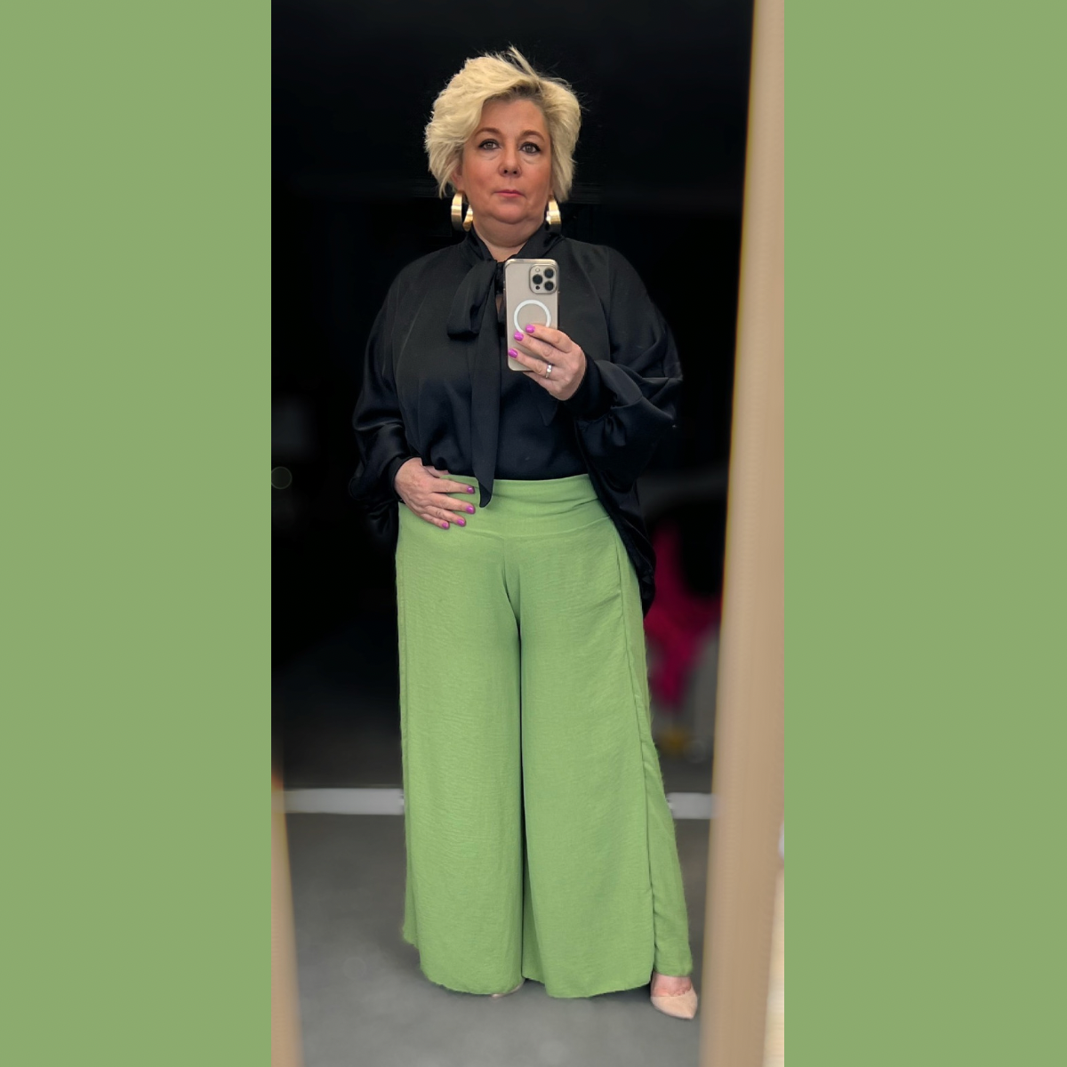 Plus size hot sale palazzo trousers