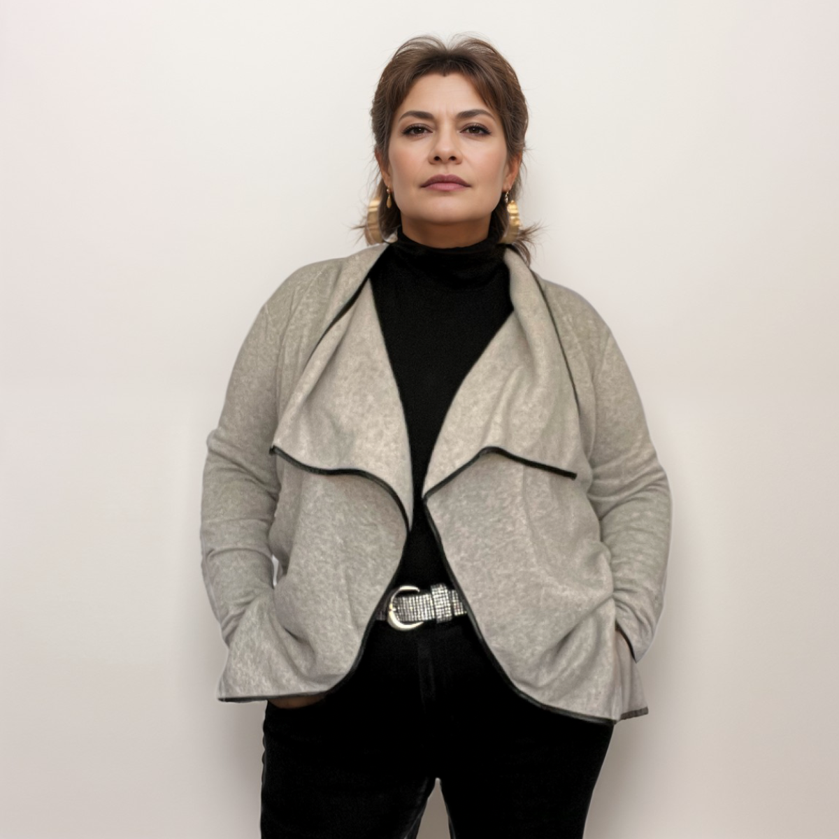 fleece waterfall jacket