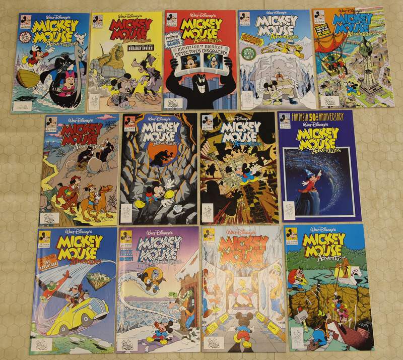 MICKEY MOUSE ADVENTURES Vol.1 set #1 - 13 (1990) NM (Disney Comics