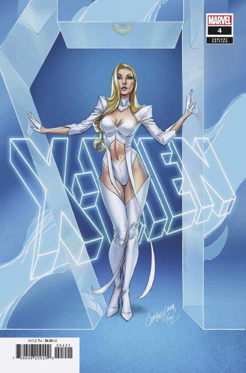 X-Men #4 J. Scott Campbell Emma Frost Variant Vol 6 (2024) Marvel