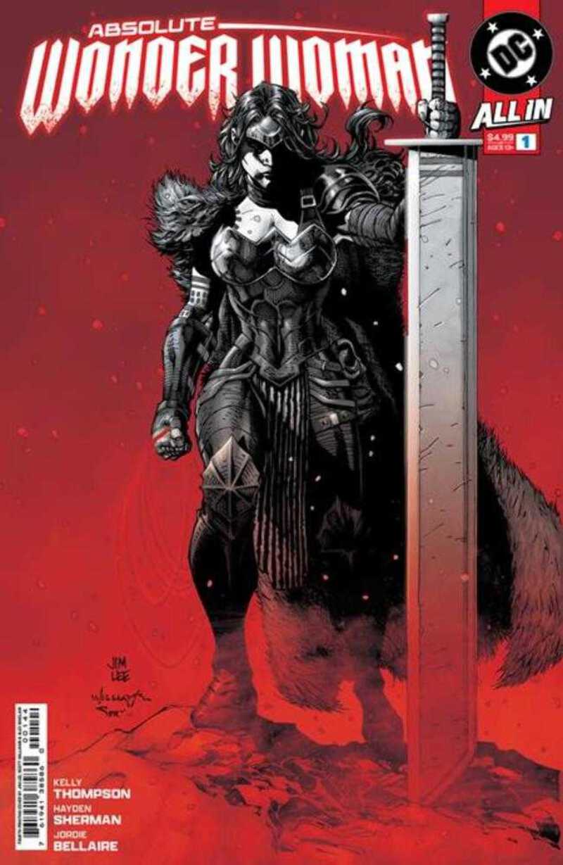 Absolute Wonder Woman 4 エクスクルーシブ アメコミリーフ Absolute Wonder Woman #1 4th Print Cover A Jim Lee (2025) DC
