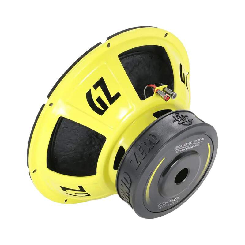 Ground Zero Radioactive GZRW 15XSPL 15″ Dual Voice Coil 2 Ohm Subwoofer 1200w