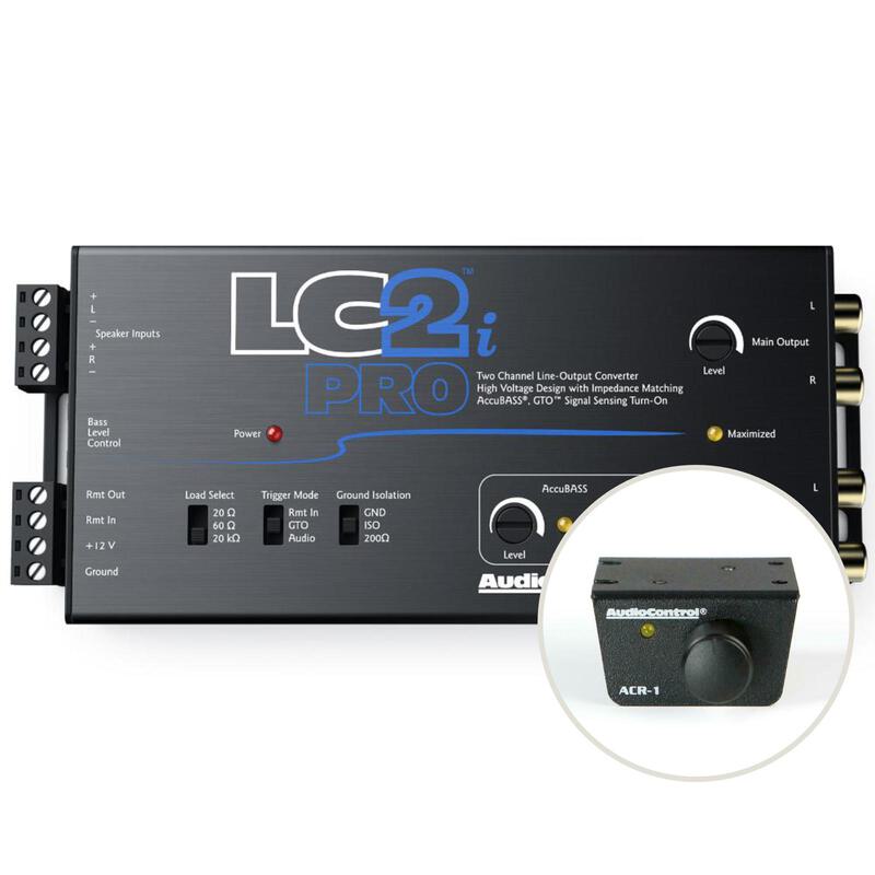 AudioControl LC2i Pro 2 Channel Active Line Out Converter accubass with ACR-1
