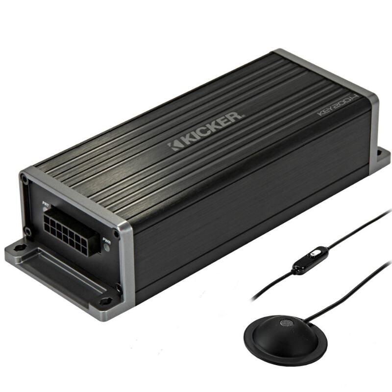 Kicker KEY200.4 Amp 4 Channel Full Range Car Smart Amplifier & DSP 4x50w