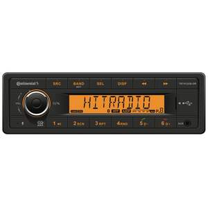 Continental TR7412UB-OR Car Stereo Radio Bluetooth USB Mechless Retro OEM Look