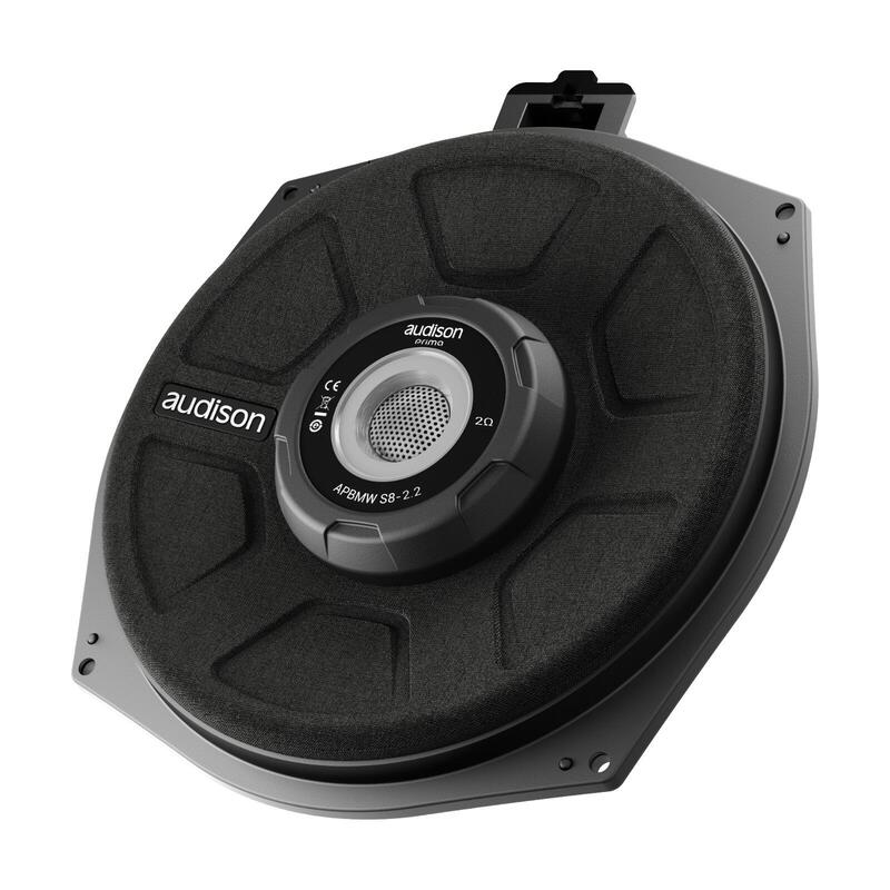Audison Prima APBMW S8-2.2 Pair 2ohm Plug & Play Under Seat Subwoofers BMW 150w