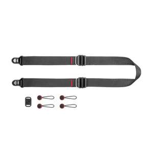 Peak Design Slide Lite Black Adjustable Camera Strap with Quick Release Anchors