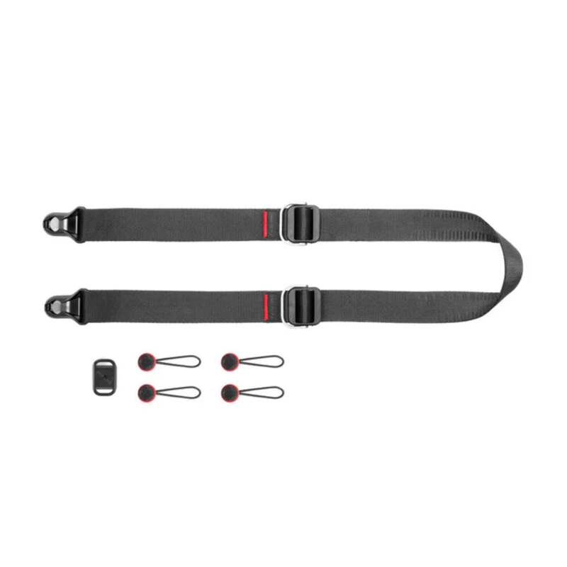 Peak Design Slide Lite Black Adjustable Camera Strap with Quick Release Anchors