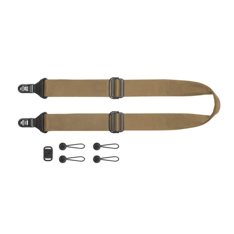 Peak Design Slide Coyote Adjustable Camera Strap with Quick Release Anchors