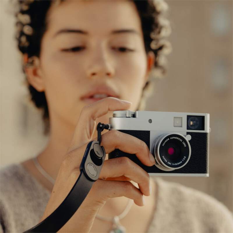 Peak Design Cuff Leather Black Camera Wrist Strap with Quick Release Anchors