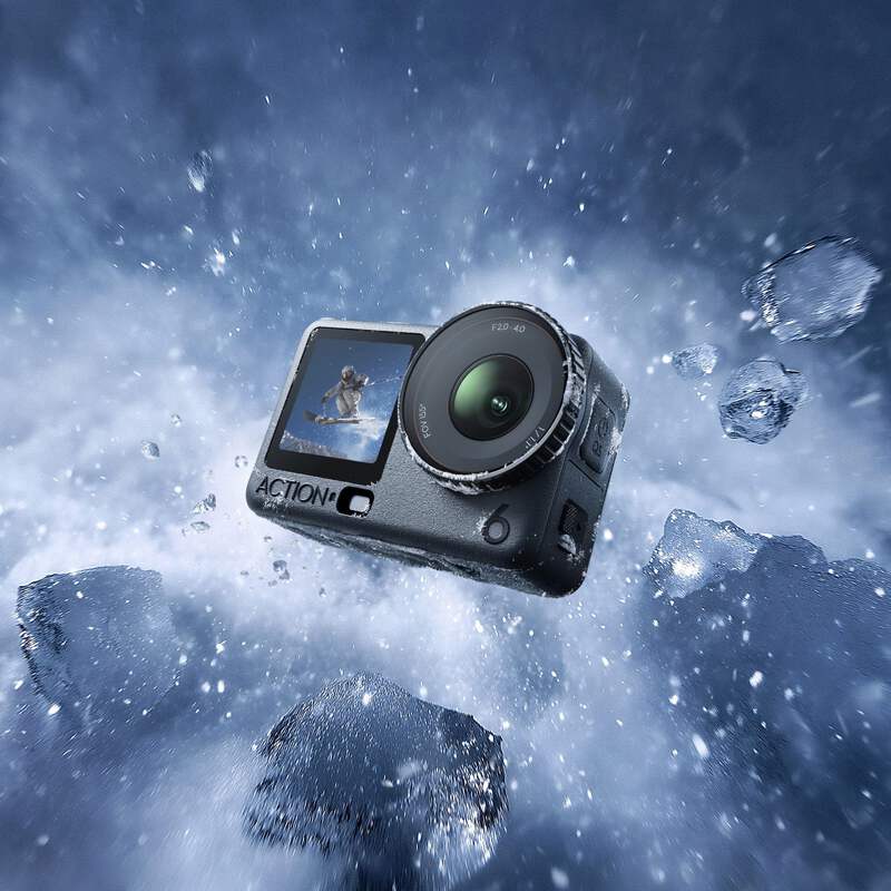 DJI Osmo Action 6 Standard Combo 4K 120fps Variable Aperture Action Camera