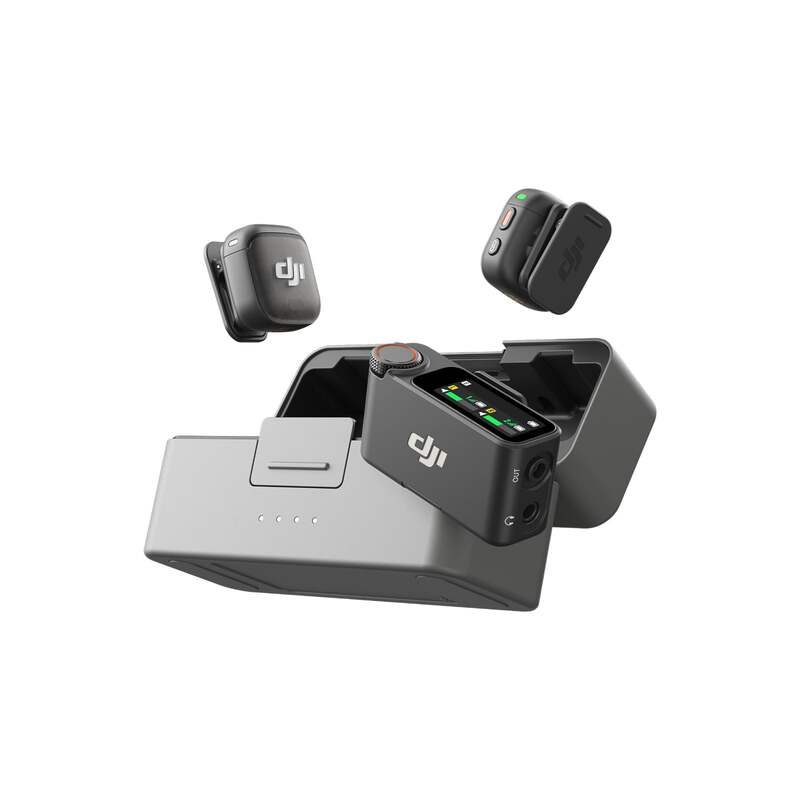 DJI Mic 3 Mini Wireless Microphone 2 TX + 1 RX + Charging Case
