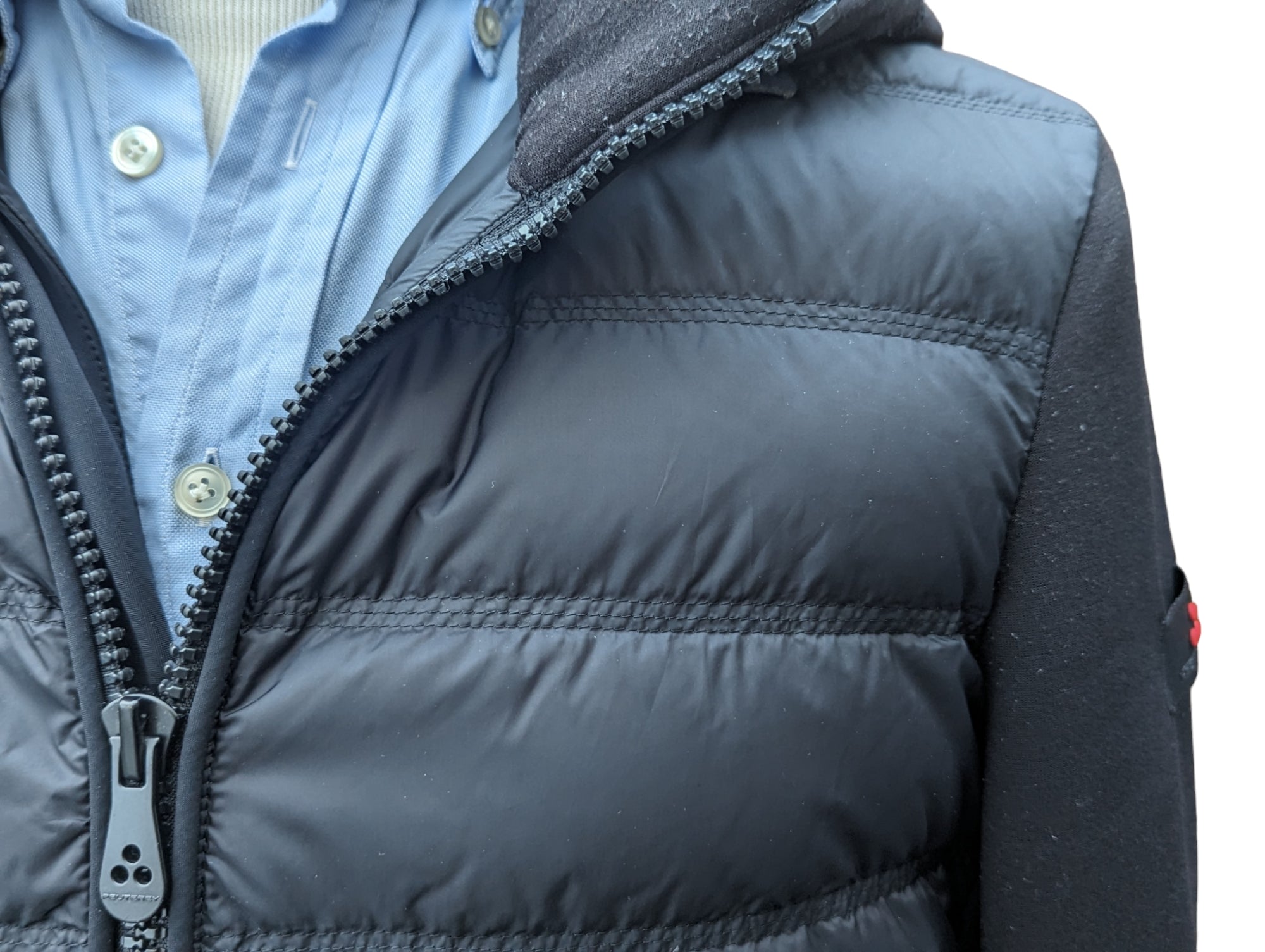 Peuterey Hooded Down Hybrid Jacket M Black Poliamid/Scuba | eBay
