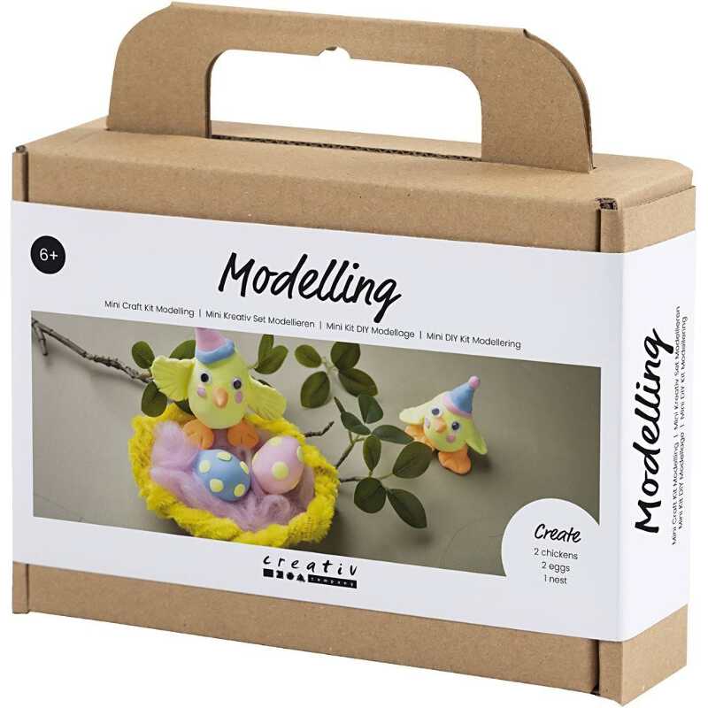 Mini Craft Kit: Modelling - Easter Chick Family Mini Craft Kit: Modelling - Easter Chick Family