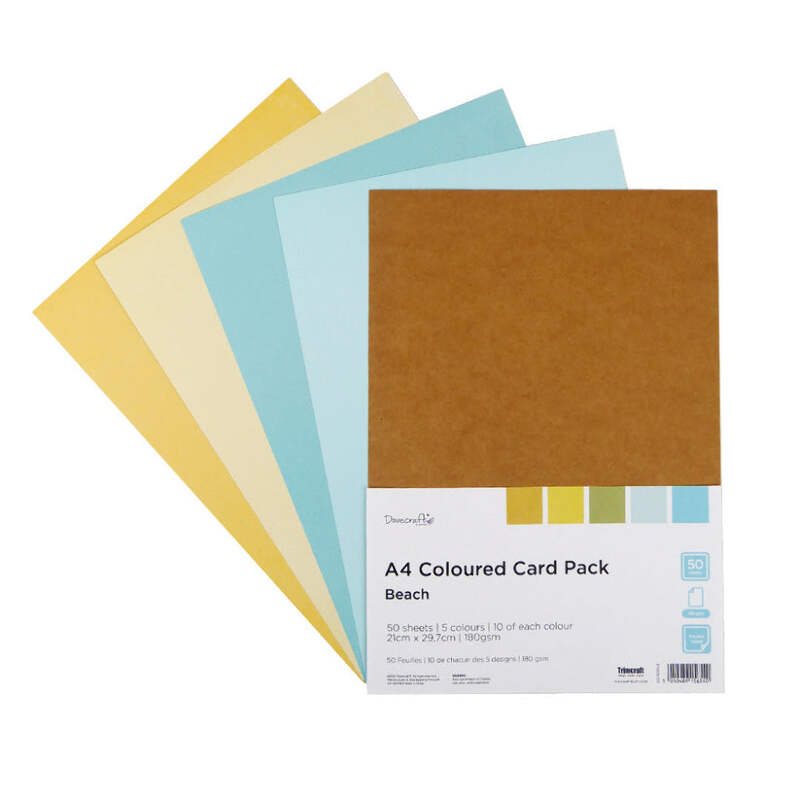 Dovecraft 180gsm A4 Coloured Card - Cream: 50pk Dovecraft 180gsm A4 Coloured Card - Cream: 50pk