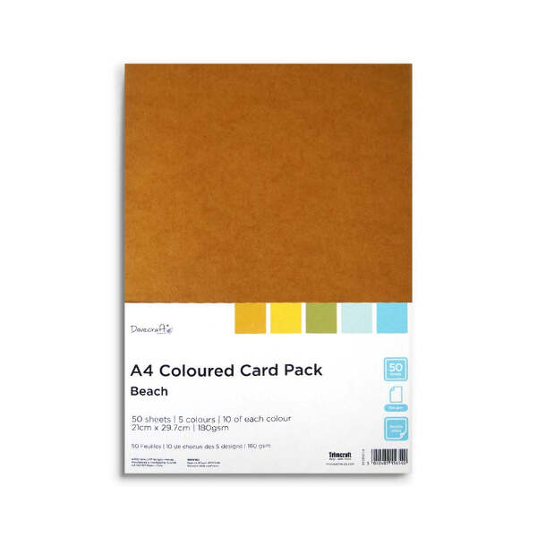Dovecraft 180gsm A4 Coloured Card - Cream: 50pk Dovecraft 180gsm A4 Coloured Card - Cream: 50pk