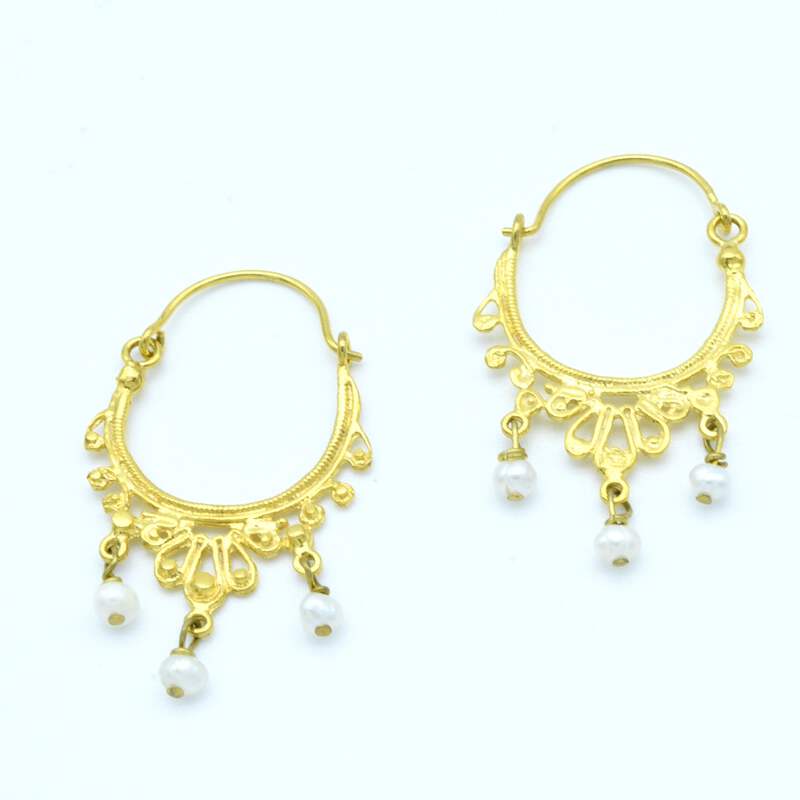 Aylas Pearl Earrings 21ct Gold Plated Semi Precious Gemstone Handmade In Ott Ebay .earrings,t earrings,line earrings,tiny bar earrings,modern chic,dash studs,simple earrings. ebay