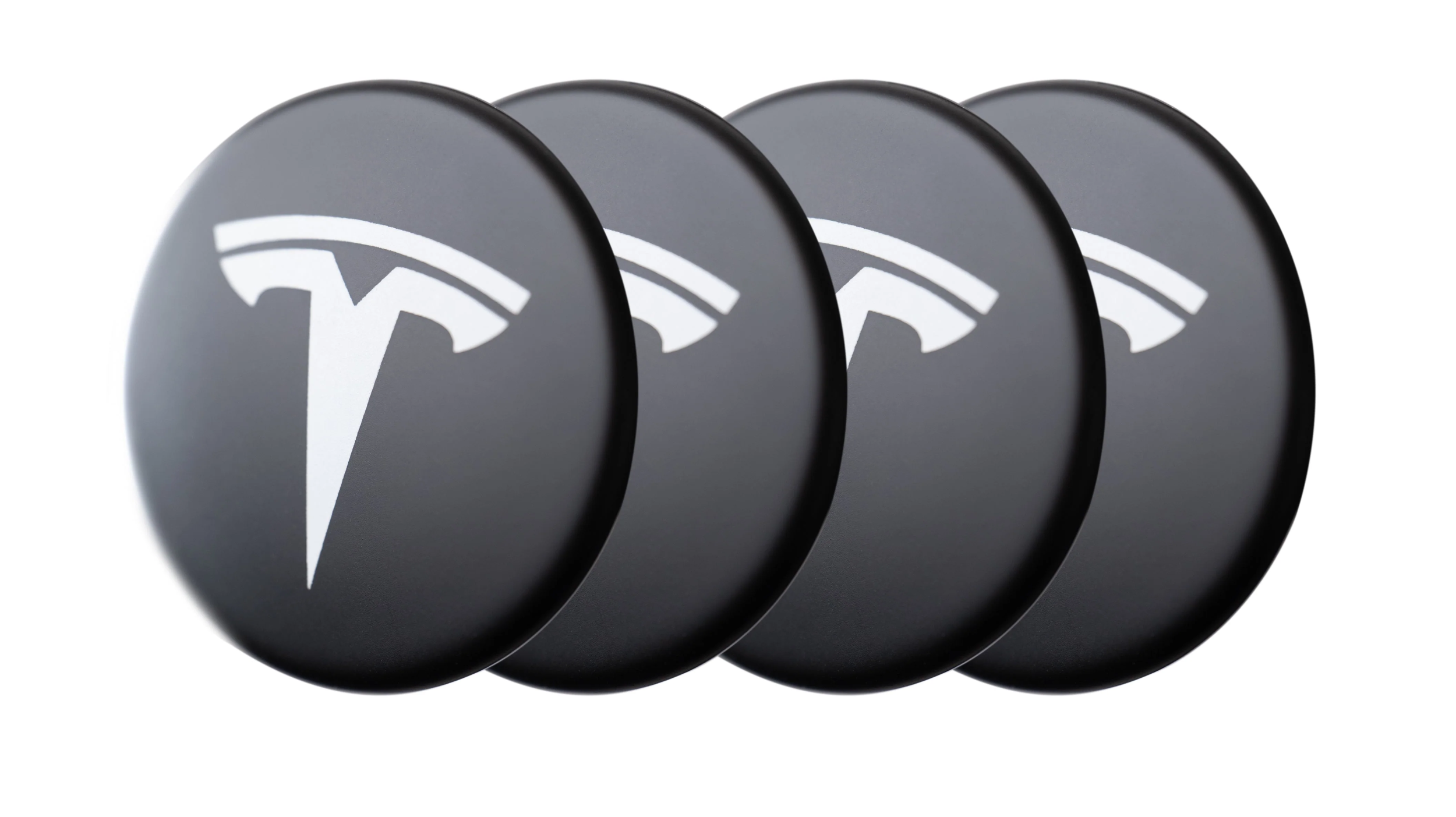 Logos (4x) für Radkappen des Tesla Model 3/Y
