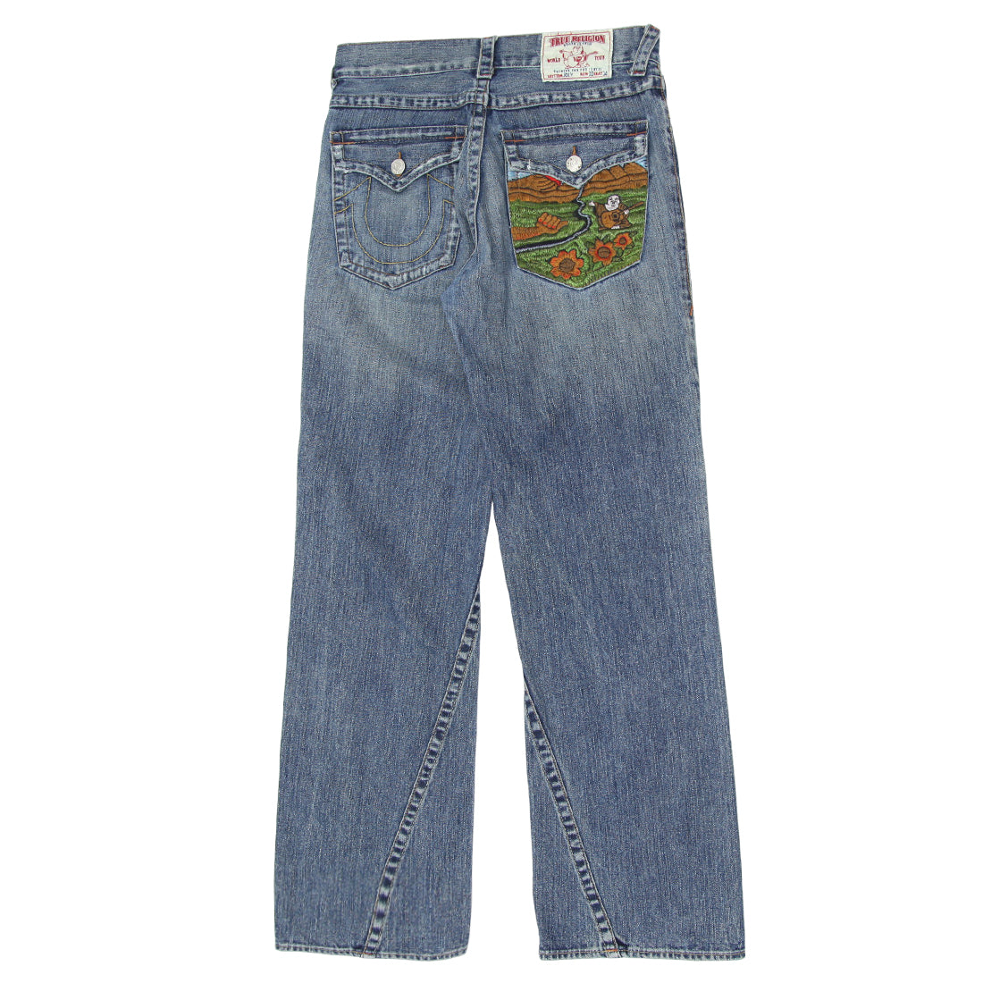 Y2K Mens True Religion Wide Leg Straight Joey Jeans | eBay