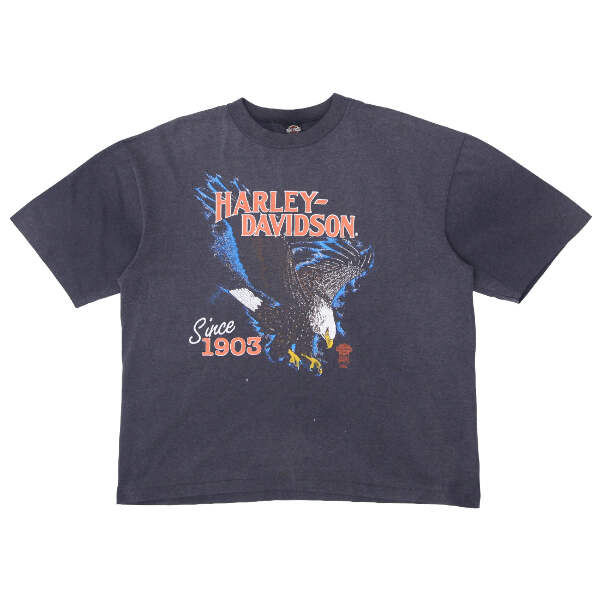 ★Harley Davidson★ No1 Eagle T-shirt Cream HH15111302 Vintage Harley Davidson Eagle T-Shirt Single Stitch L | eBay