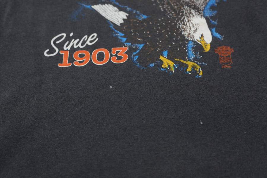 Vintage Harley Davidson Eagle T-Shirt Single Stitch L | eBay