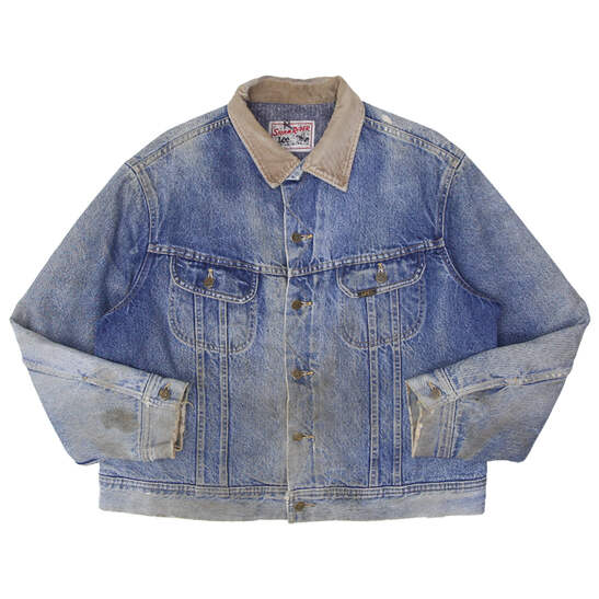 Vintage Lee Storm Rider Blanket Lined Denim Jacket