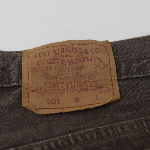 Vintage Levi's 501 Jeans – W32, Brown, Original Riveted